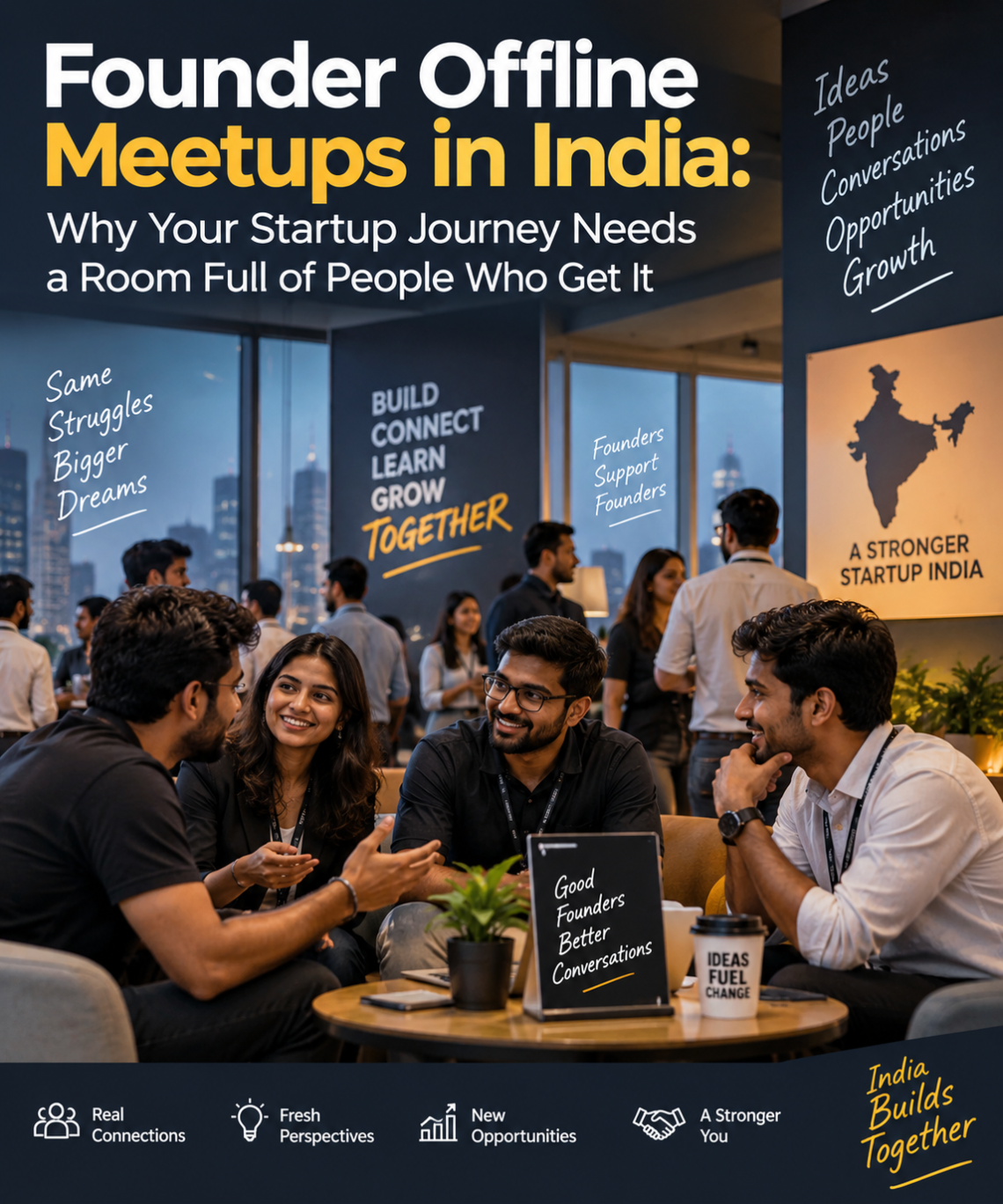 Founder Offline Meetups in India: Why They Matter