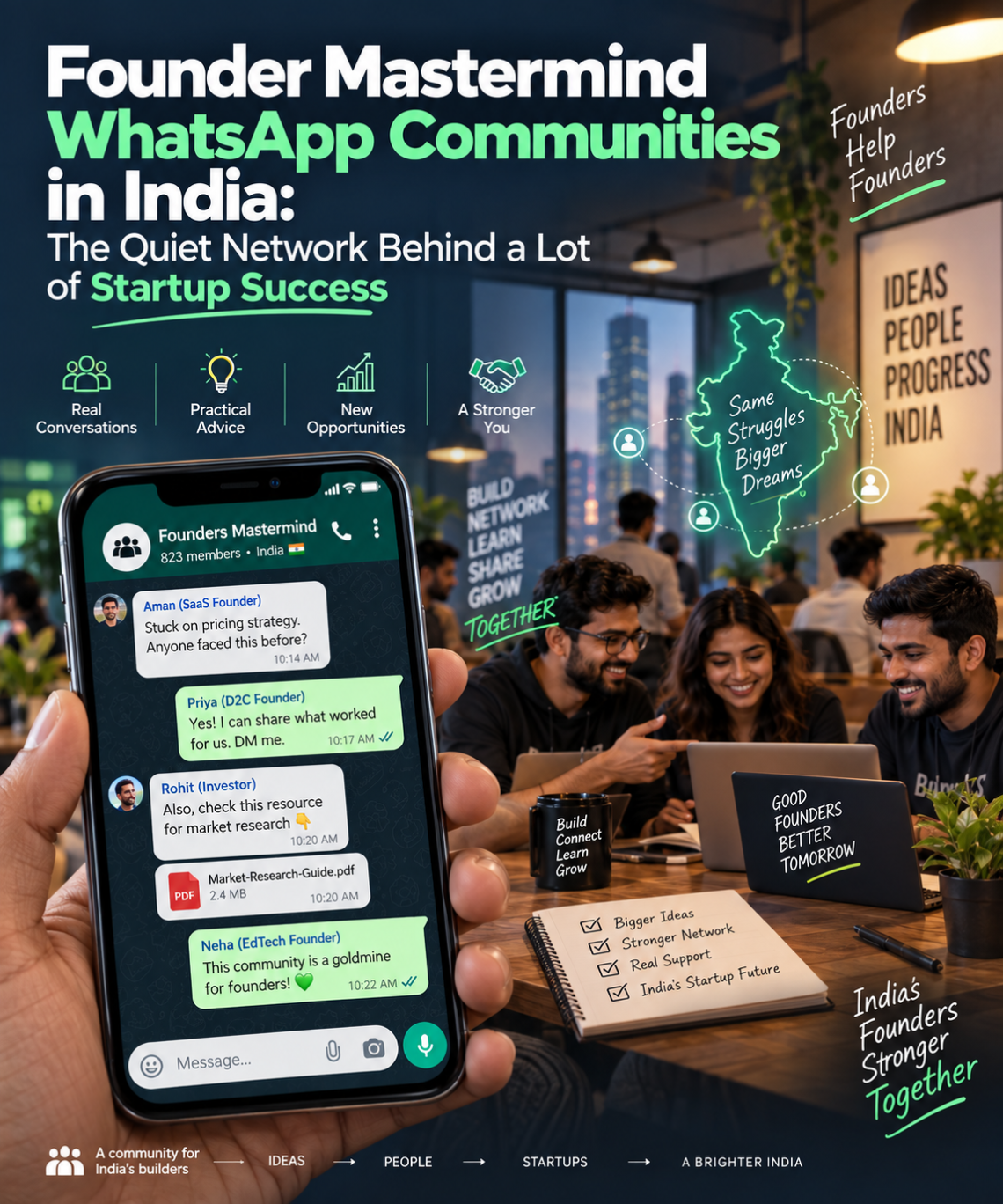 Founder Mastermind WhatsApp Community in India: Startup Success