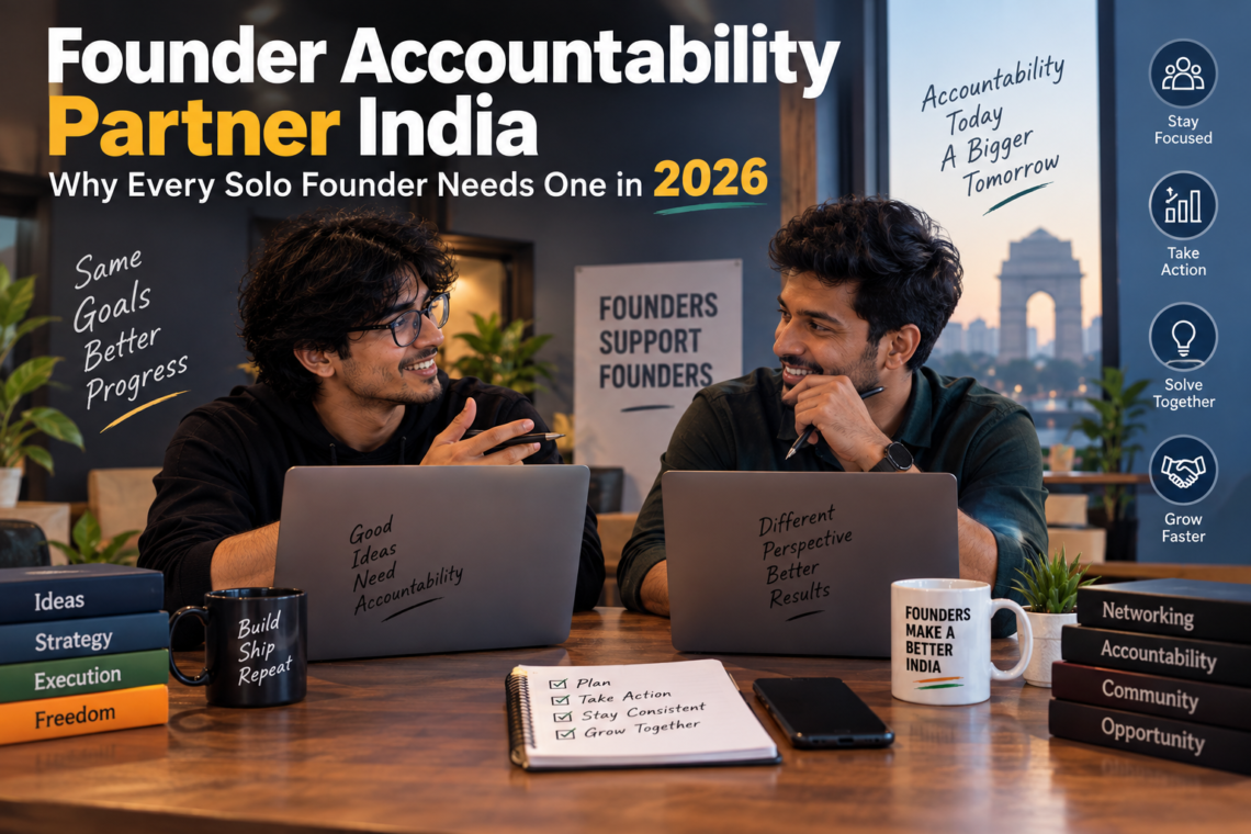 Founder Accountability Partner India: Why Every Solo Founder Needs One in 2026