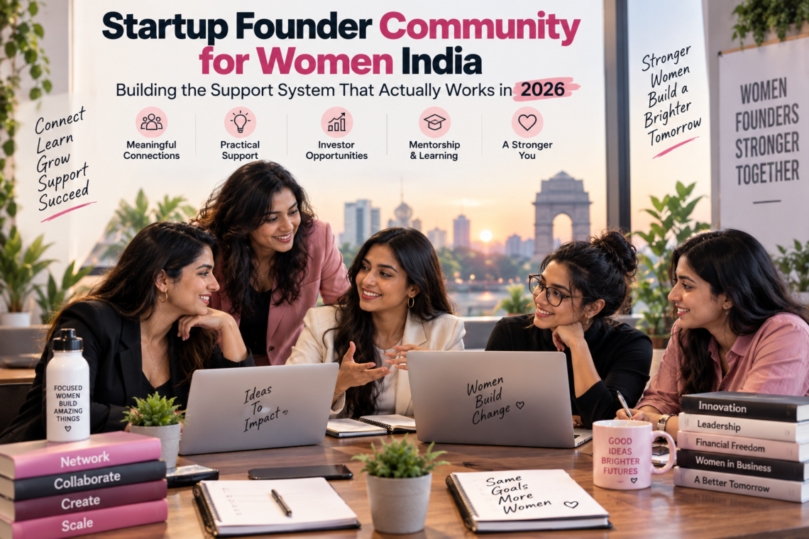 Startup Founder Community for Women India: Best Support for Founders in 2026